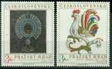 Czechoslovakia 1974, Yv. 2046/2047, Art Coq Rooster Cock MNH ** - Hoendervogels & Fazanten