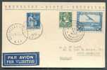 Carte Par Avion Affr. MIXTE 35 Cent. Cérès Et 50 Cent. PA Obl. Sc BRUXELLES Expo Aérophilétélique + France 1Fr.50 PAIX O - 1932 Ceres E Mercurio