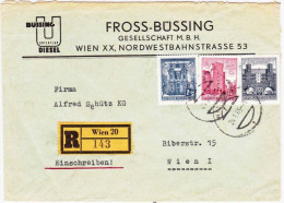 AUTRICHE - 1965 - LETTRE COMMERCIALE RECOMMANDEE De WIEN 20 - Storia Postale