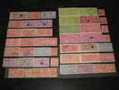 India Fiscal 50 Different Cochin Travancore Kerala State Court Fee & Revenue Stamps Diff Perforation Shade Inde Indien - Cochin