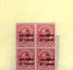 TRENTO E TRIESTE 1919 SEGNATASSE TASSE POSTAGE DUE TAXES CENT. 10 C SU 10C QUARTINA BLOCK MNH MNH QUARTINA - Trente & Trieste