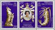 Wappen Kings Bull Crawfish 1978 Tristan Cunha 238/0+ 6-KB ** 5€ 25 Jahre Krönung Elisabeth II.ss Sheetlet Bf Africa - Tristan Da Cunha