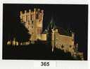 Segovia Façade Principale De L'alcazar(chateau) Vue Nocturne - Segovia