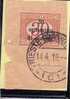 TRENTO E TRIESTE 1919 SEGNATASSE POSTAGE DUE TASSE TAXES CENT. 30 C SU 30C USATO SU FRAMMENTO USED ON PAPER OBLITERE' - Trento & Trieste