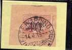 TRENTO E TRIESTE 1919 SEGNATASSE POSTAGE DUE TASSE TAXES CENT. 40 C SU 40C USATO SU FRAMMENTO PAPER USED OBLITERE' - Trento & Trieste