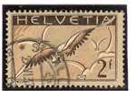 Schweiz Flugpost 1935 Zu#FP13z Mi#245z Gestempelt Geriffelt - Used Stamps