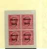 VENEZIA GIULIA 1918 SOPRASTAMPATO D´ITALIA ITALY OVERPRINTED CENT. 10 C MNH QUARTINA - Vénétie Julienne