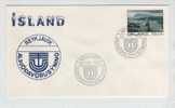 Iceland Cover With Special Cancel Reykjavik 10-9-1971 With Cachet - Covers & Documents