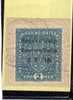 VENEZIA GIULIA 1918 SOPRASTAMPATO AUSTRIA OVERPRINTED 2 K CORONA USATO SU FRAMMENTO USED ON PAPER OBLITERE' - Venezia Giulia