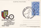 Poland 1983 60 Years Of Badminton Postal Card - Badminton