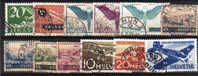 Svizzera -  POSTA AEREA -  11 Francobbolli Usati - Used Stamps