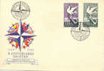 Portugal 1960 FDC "10 Anivº De L´O.T.A.N Yvert 859/60 - NAVO