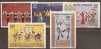 TURKEY - Mint Lightly Hinged * 1969 Folk Dancers. Scott 1820-4 - Unused Stamps