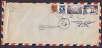 France Airmail Par Avion American Embassy Commissary 1956 Cover To Bridgeport USA Etats Unis - 1927-1959 Briefe & Dokumente