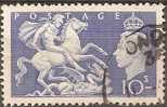 GREAT BRITAIN - 10/- King George VI And St George And The Dragon. Scott 288. Used - Unused Stamps