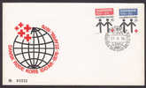 Danmark Danish Red Cross Rotes Kreuz Croix Rouge Special Cancel 1976 Cover - Brieven En Documenten