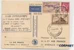 FRANCE - 1935 1er VOL POSTAL SANS ESCALE - FRANCE AMERIQUE DU SUD - RAID INTERROMPU 17/2/1935 - Lettres Accidentées
