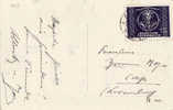 3655# AUTRICHE N° 781 Obl WIEN 1950 WALTPOSTVEREIN UPU Cote 10 Euros Détaché Pour CAP LUXEMBOURG - Storia Postale