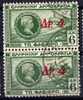 Grèce ; 1932 ; N° Y : 399 X 2 ; Ob ; " " Surch. 4 Dr  ; Côte Y: 3.00 E. - Used Stamps