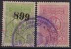 Yugoslavia SHS 1920-1929 Revenue, Tax Stamp - 2, 3 Din - Dienstzegels