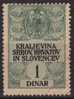 Yugoslavia SHS 1919-1929 Revenue, Tax Stamp - 1 Din - Dienstzegels