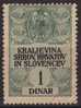 Yugoslavia SHS 1919-1929 Revenue, Tax Stamp - 1 Din - Service