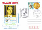 Willard Libby, Prix Nobel De Chimie En 1960 ,cover Very Nice Romania. - Chimie