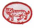 INSIGNE - ECUSSON EN TISSU - UNIFORME - SCOUTISME - THAILANDE - TIGRE - 55 X 40 Mm - Scoutisme