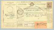Heimat Schweiz Auslandpoststelle Domodossola 1909-11-20 Auf Paketkarte Von Milano Nach Bern - Postal Parcels