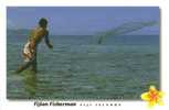 Fidji - Fiji Islands - CPM Neuve ** - Unused Post Card - TTB - Lagoon - Fishing - Pêche - N° F1019 - Fidji