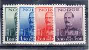 NORVEGE - N°183/6  **  (1937-8) - Unused Stamps