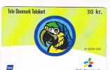 DANIMARCA (DENMARK)  - TELEDANMARK (CHIP) - 2002 PARROT - USED °  -  RIF. 4038 - Perroquets