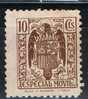 Especial Movil 10 Cts Castaño, Estado Español * - Revenue Stamps