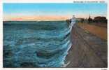 15310    Stati  Uniti,  Texas,   Rough  Sea  At  Galveston,  NV  (scritta) - Galveston