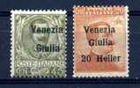 ITALY 1918-19 Venezia Giulia Overprinted Sassone Cat N° 26-31  All Of Them MNH ** - Vénétie Julienne