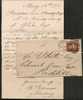 UK - 1876 COVER From REDDITCH -LETTER With Full CONTENTS - 1p Red Plate 190 - Brieven En Documenten