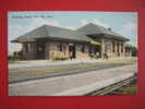 Depot-Train Station--    Burlington Station  Red Oak Iowa     Ca 1910      ===ref 183 - Altri & Non Classificati