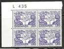 DENMARK BLOCK OF 4**  FROM YEAR 1979   L 435 - Unused Stamps