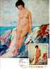 Romania Maxicard Carte Maximum MC Painting Of Nude By Nicolae Grgorescu 1971 - Nudes