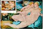 Romania Maxicard Carte Maximum MC Painting Of Nude By Bronzino "Venus And Amor" 1971 - Desnudos