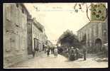 CPA  ANCIENNE- FRANCE- VALENCE-D'ALBIGEOIS (81)-(188 H.) LA GRANDE RUE UN JOUR DE MARCHÉ- TRES BELLE ANIMATION GROS PLAN - Valence D'Albigeois