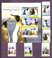 Falkland Islands 2010 MiNr. 1118 - 1129 (Block 43) Falklandinseln Birds Pinguins 12v MNH** 29,00 € - Pinguïns & Vetganzen