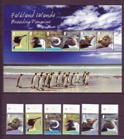 Falkland Islands 2008 MiNr. 1055 - 1060 (Block 39) Falklandinseln Pinguins 6v+1bl MNH**  48,00 € - Pinguine