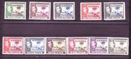 Gambia 1938  MiNr. 123 - 133  Animals King George VI Elephant 11v  MLH*  23.00 € - Gambia (...-1964)