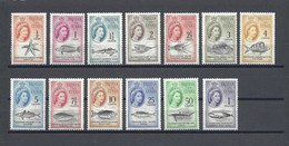 Tristan Da Cunha 1961 MiNr. 42 - 54 Crustaceans Marine Mammals Fishes Queen Elizabeth II 13v MNH** 120,00 € - Tristan Da Cunha