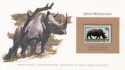 Congo Brazzaville 1978. Rhinocéros. Diceros Bicornis. Black Rhinoceros. Neushoorn. WWF Presentation Card. MNH**. New! - Neushoorn