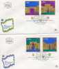 ISRAEL : F.D.C N°441/444  Avec TABS  - ART THEATRAL - FDC