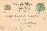 2774. Entero Postal WUERZBURG (Bayern) 1898. - Postwaardestukken