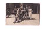 13 ISTRES Aviation, Carte Photo, Groupe De Militaires, Soldats, Canon, 191? - Istres