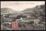 CPA  ANCIENNE- FRANCE- SAINT-ANTONIN (82)- GRANDE VUE PANORAMIQUE DU VILLAGE ET DE LA VALLÉE- FERMES ET CULTURES - Saint Antonin Noble Val